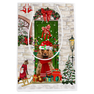 Cocker Spaniel Dog Weihnachtsgeschenk Tasche Mittlere Geschenktüte