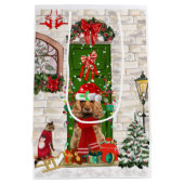 Cocker Spaniel Dog Weihnachtsgeschenk Tasche Mittlere Geschenktüte (Rückseite)