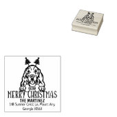 Cocker Spaniel Dog Weihnachtszeit-Rücksendeadresse Gummistempel (Stempel)