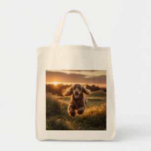 Cocker Spaniel Elegant Grocero Tragetasche