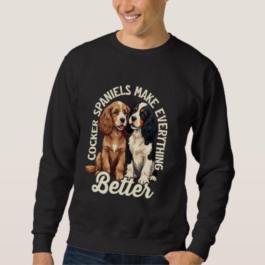 Cocker Spaniel English Cocker Spanel Dog Lovers M Sweatshirt (Vorderseite)