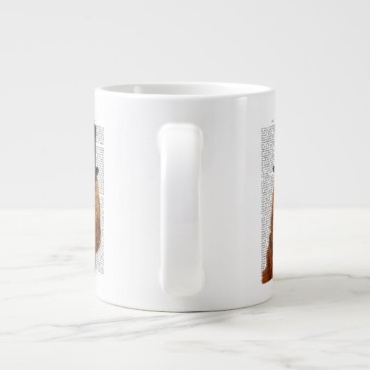 Cocker Spaniel, Festhund und Hut Jumbo-Tasse (Rückseite)