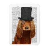 Cocker Spaniel, Festhund und Hut Magnet (Vertikal)