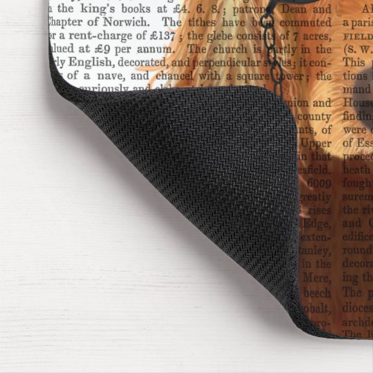 Cocker Spaniel, Festhund und Hut Mousepad (Ecke)