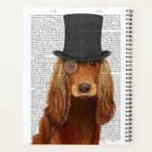 Cocker Spaniel, Festhund und Hut Planer (Rückseite)