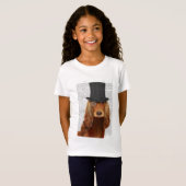 Cocker Spaniel, Festhund und Hut T-Shirt (Vorne ganz)