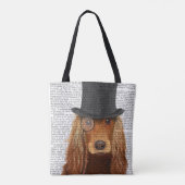 Cocker Spaniel, Festhund und Hut Tasche (Rückseite)