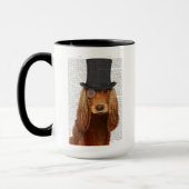 Cocker Spaniel, Festhund und Hut Tasse (Links)