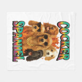 Cocker Spaniel  Fleecedecke (Vorderseite (Horizontal))