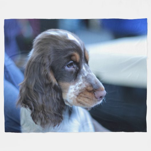 COCKER SPANIEL FLEECEDECKE (Vorderseite (Horizontal))