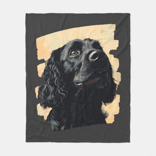 Cocker Spaniel Fleecedecke (Vorderseite)