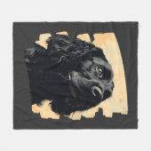 Cocker Spaniel Fleecedecke (Vorderseite (Horizontal))