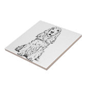 Cocker spaniel fliese (Seite)