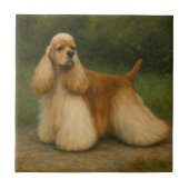 Cocker Spaniel Fliese (Vorderseite)