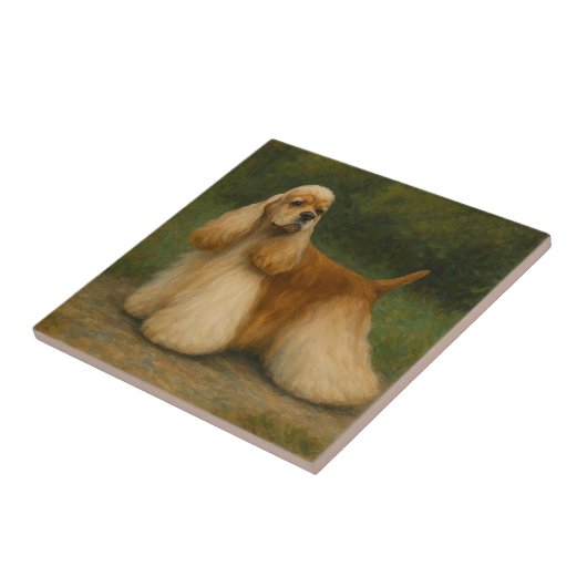 Cocker Spaniel Fliese (Seite)