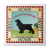 Cocker Spaniel Fliese (Vorderseite)