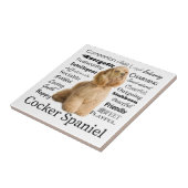 Cocker spaniel-Fliese Fliese (Seite)