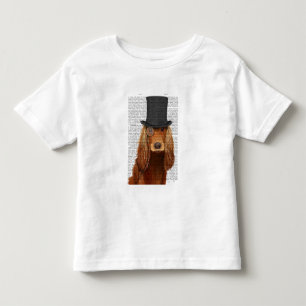 Cocker Spaniel, formales Hund und Hut Kleinkind T-shirt