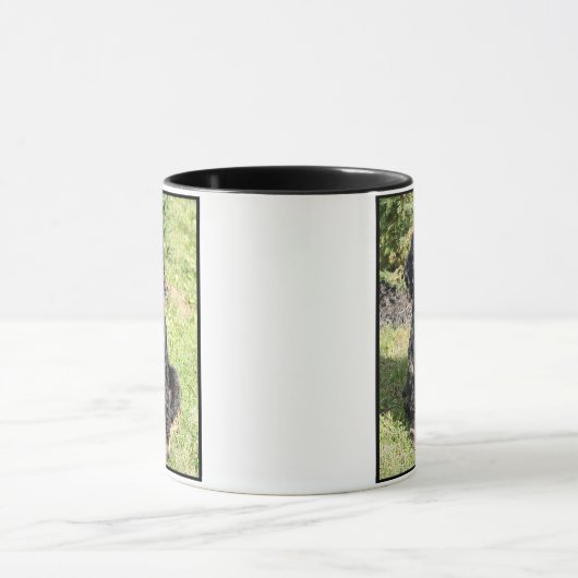 Cocker Spaniel Foto auf Keramik Tasse (Zentrum)