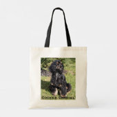 Cocker Spaniel Foto auf Tote Bag Tragetasche (Rückseite)