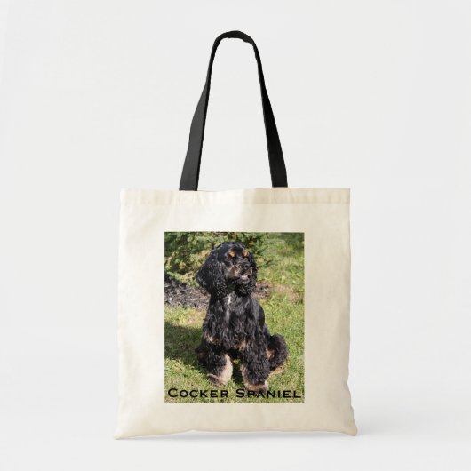 Cocker Spaniel Foto auf Tote Bag Tragetasche (Vorne)