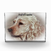 Cocker Spaniel. Fotoblock (Vorderseite)
