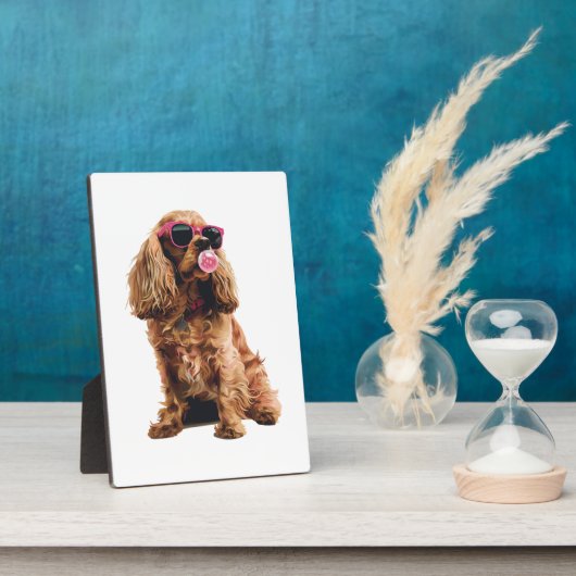 Cocker Spaniel Fotoplatte (Seite)
