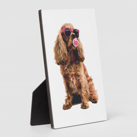 Cocker Spaniel Fotoplatte (Seite)