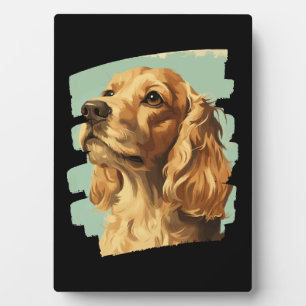 Cocker Spaniel Fotoplatte