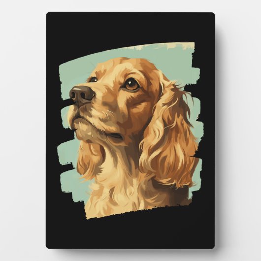 Cocker Spaniel Fotoplatte (Vorderseite)