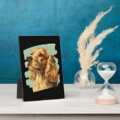 Cocker Spaniel Fotoplatte (Seite)