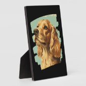 Cocker Spaniel Fotoplatte (Seite)
