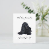 Cocker Spaniel Freundschaft Postkarte (Stehend Vorderseite)