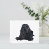 Cocker Spaniel Freundschaft Postkarte (Stehend Vorderseite)