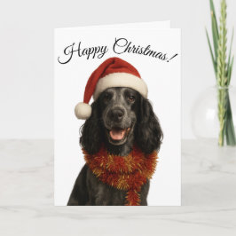 Cocker Spaniel Frohe Weihnachten Hund Grußkarte