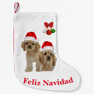 Cocker Spaniel Frohe Weihnachten Weihnachtsstrumpf Kleiner Weihnachtsstrumpf