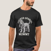 Cocker Spaniel Funny Dog Easy billige Halloween-Ko T-Shirt (Vorderseite)
