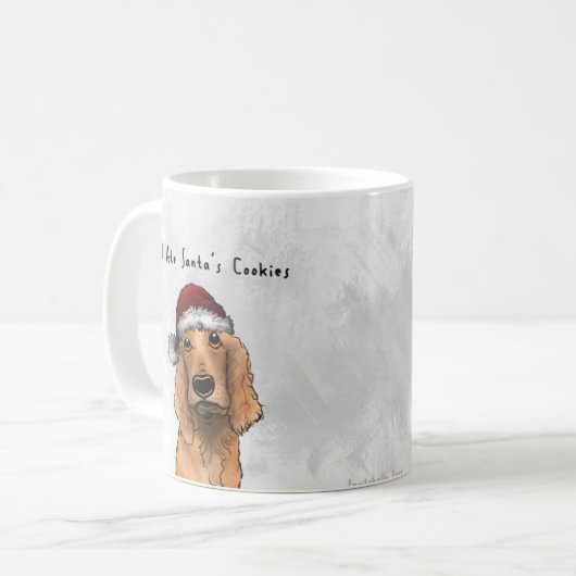 Cocker Spaniel Funny Mug - Weihnachtsgeschenke Kaffeetasse (Vorderseite Links)