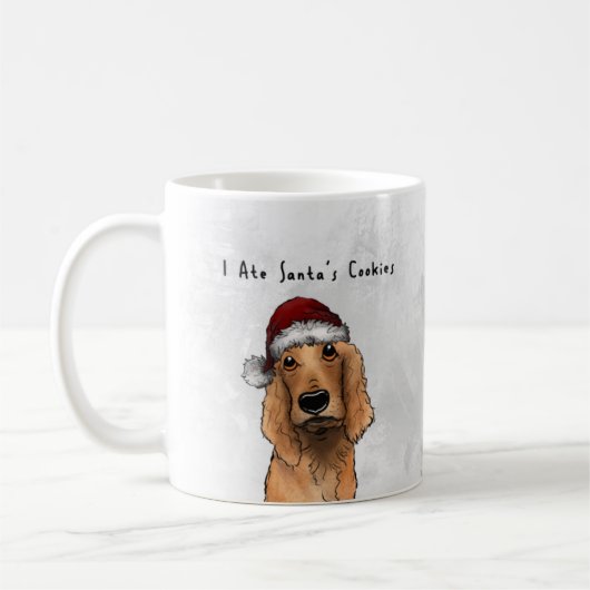 Cocker Spaniel Funny Mug - Weihnachtsgeschenke Kaffeetasse (Links)