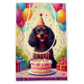 Cocker Spaniel Geburtstagsfeier Mittlere Geschenktüte (Vorderseite)
