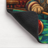 Cocker Spaniel, geometrisches Mosaik Mousepad (Ecke)