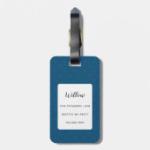 Cocker Spaniel Gepäckmarken Gepäckanhänger (Rückseite vertikal)