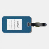 Cocker Spaniel Gepäckmarken Gepäckanhänger (Rückseite horizontal)