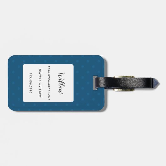 Cocker Spaniel Gepäckmarken Gepäckanhänger (Rückseite horizontal)