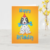cocker spaniel - Geschenk - alles Gute zum Karte (Gelbe Blume)