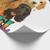 Cocker Spaniel Geschenkpapier (Ecke)