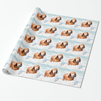 Cocker spaniel geschenkpapier