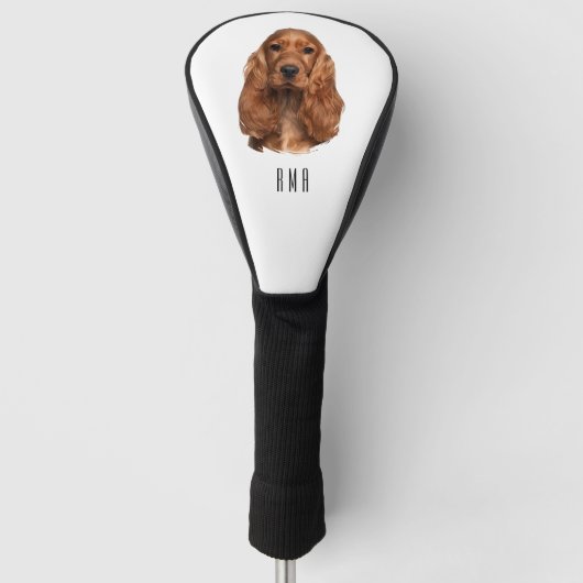 Cocker Spaniel Golf Headcover (Vorderseite)
