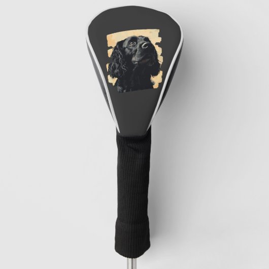Cocker Spaniel Golf Headcover (Vorderseite)