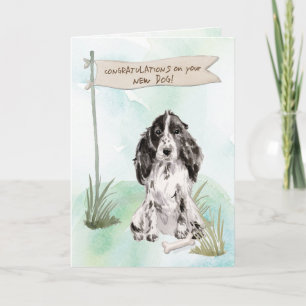 Cocker Spaniel Gratulation zum neuen Hund Karte